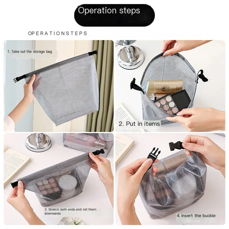 sac de rangement étanche, vêtements de fitness, salle de bain de natation, cordon de serrage de grande capacité, trousse de toilette d'extérieur pour hommes et femmes