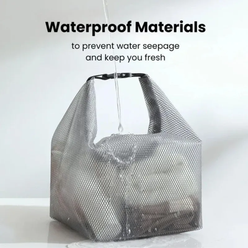 sac de rangement étanche à cordon de serrage, grande capacité, pochette de séparation humide/sèche pour articles de toilette de fitness, natation, salle de sport, unisexe, extérieur