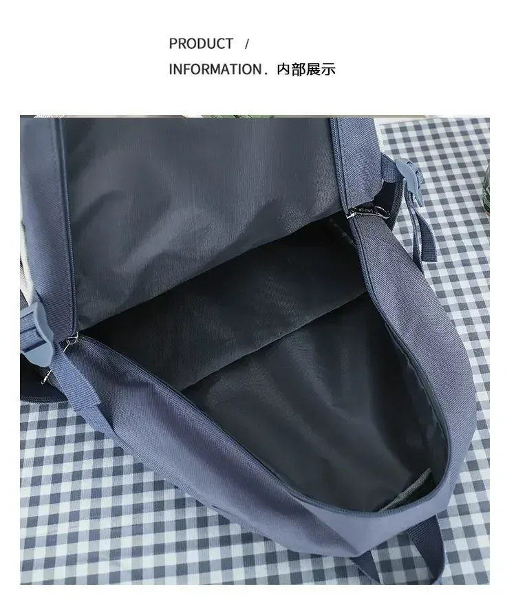 sac dos polyester violet clair gris blanc badgeurs mignons accessoires bricolage voyage école adolescente