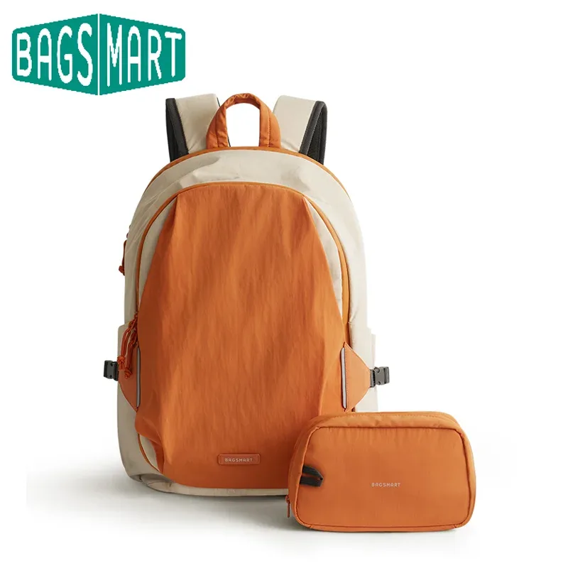 sac à dos de voyage bagsmart avec petit sac, grand sac à dos imperméable pour ordinateur portable de 15,6 pouces, sac à dos de week-end pour femme, sac à dos de cabine