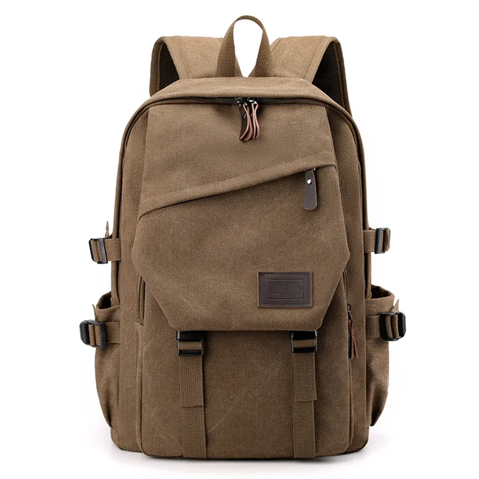 sac à dos en toile de grande capacité pour hommes, sacs d'école pour adolescents, sac de voyage antivol, sac initié, haute qualité