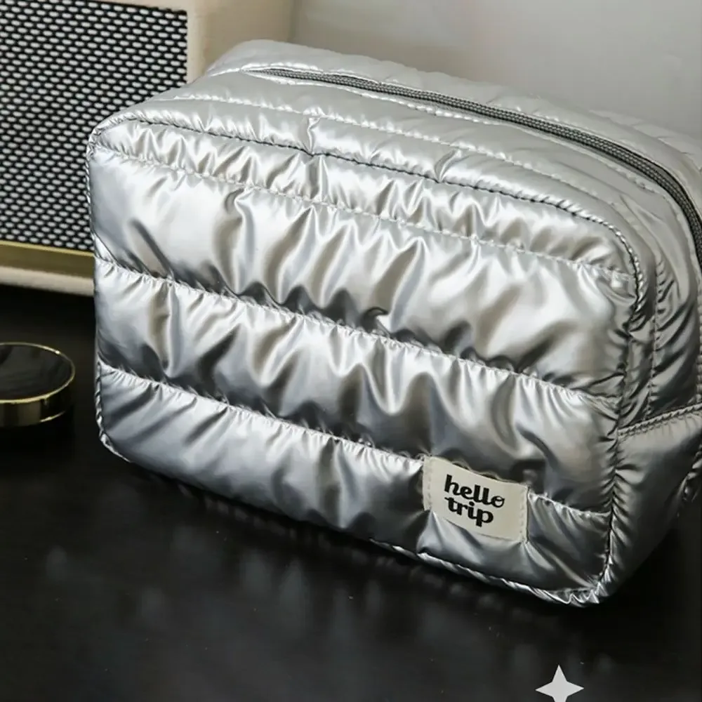 sac de maquillage grande capacité tendance, organisateur de voyage portable, trousse de toilette multifonctionnelle