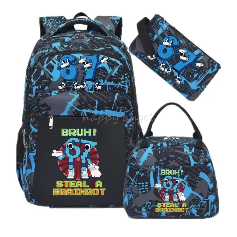 sac dos oxford université bleu motifs animaux pochette sac main ensemble voyage adolescents étudiants école confortable