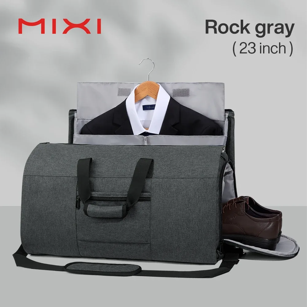 réi-sac de sport convertible multifonctionnel pour vêtements, sac de rangement imbibé avec poudres à chaussures, grande capacité, bagage à main pour voyage