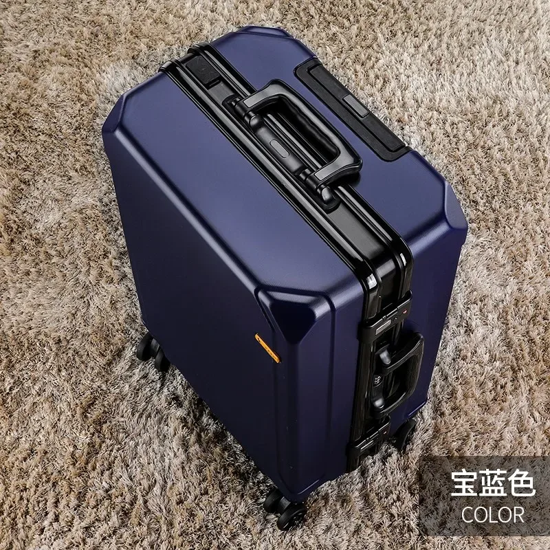 bagage roulant à la mode, cadre en aluminium, valise trolley de chargement usb, 20/24/26/28 pouces, bagages de voyage avec mot de passe pour étudiants