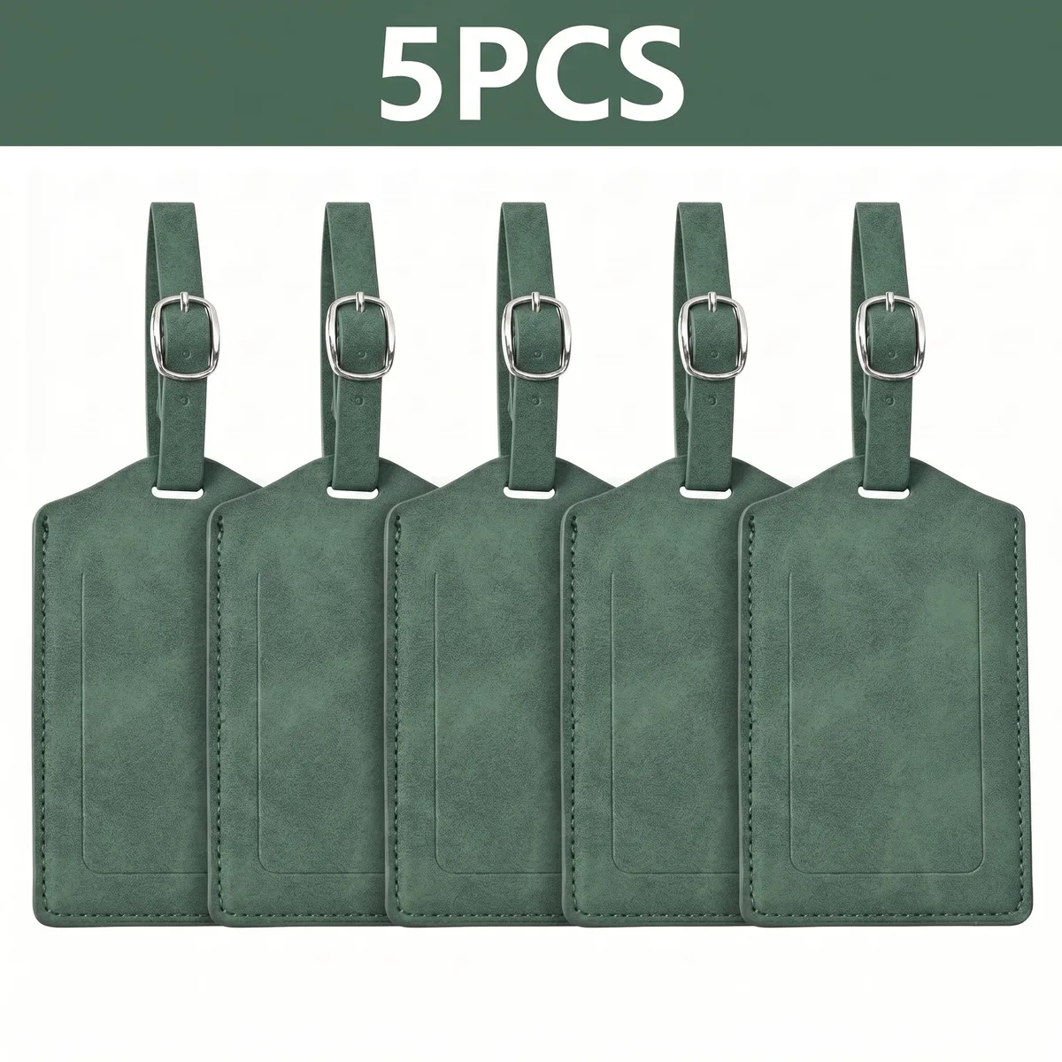 étiquette de bagage en cuir pu, 3/5/8 pièces, boucle métallique réglable, étanche, anti-perte, pour sac à dos, sac de golf