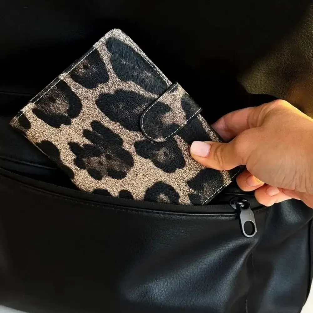 porte-passeport en pu, étanche, plusieurs fentes pour cartes, housse pour passeport, sacs de protection pour billets léopard marron, accessoires de voyage