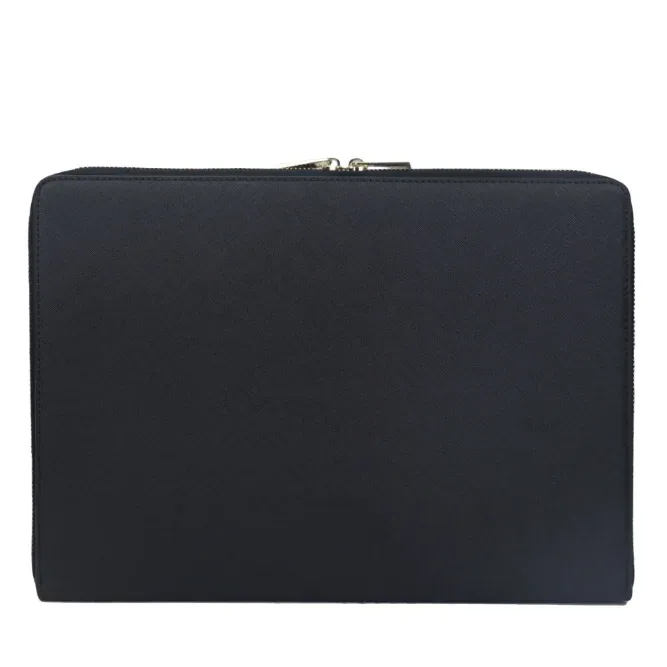 sacoche pour ordinateur portable en cuir avec initiales personnalisées gratuites, sac d'affaires tendance, housse de protection contre les chutes portable, chancelier, 13 pouces