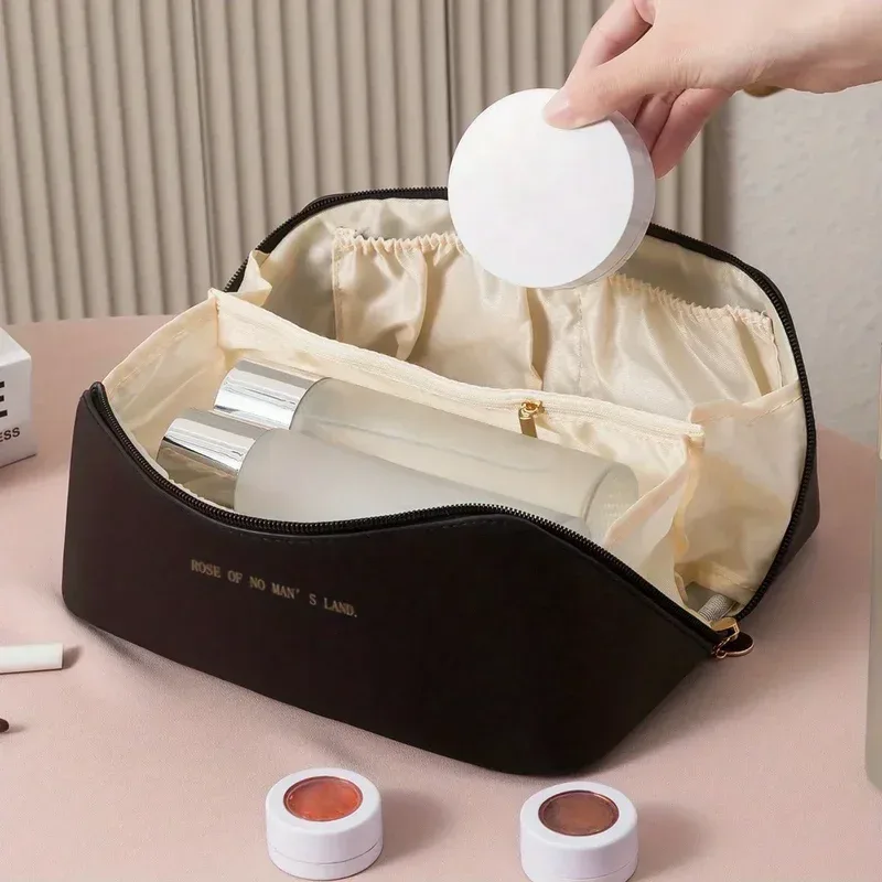 organisateur de maquillage, trousse de toilette pour femmes, trousse de maquillage, pochette de rangement, boîte de luxe pour dames, trousse à cosmétiques, sac de rangement pour voyage zip
