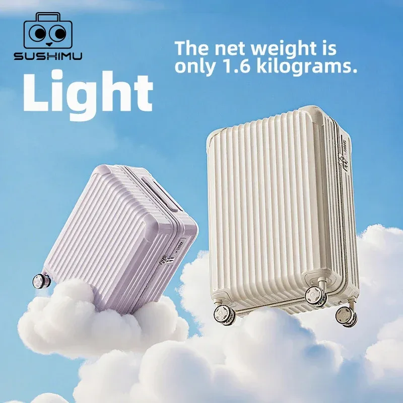 Petite valise ultralégère de 14 pouces, bagage à main de 20 pouces, étui de voyage léger, bagage à main Spring Airlines avec telesco