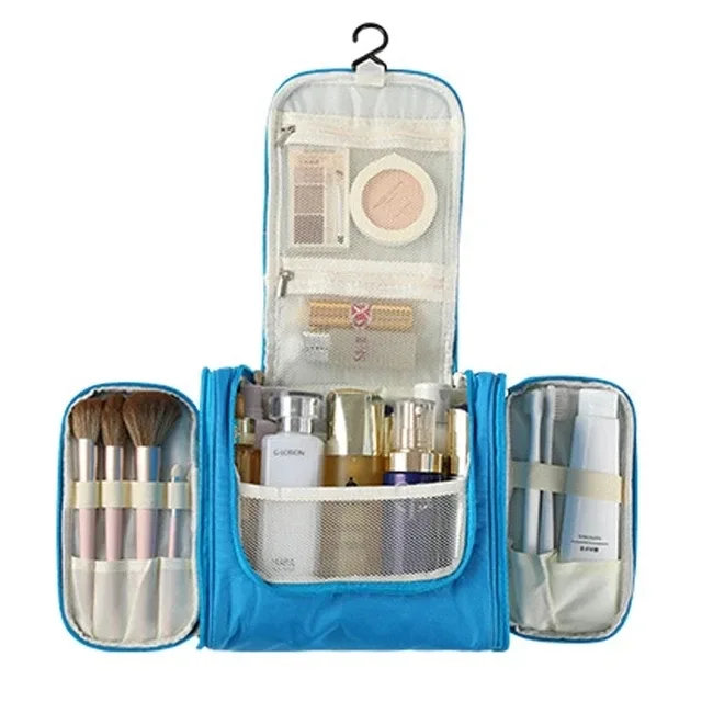 nouveau sac de rangement de maquillage de voyage sac à cosmétiques en nylon pour femmes sacs de maquillage de voyage suspendus kits d'organisation de toilette de lavage sacs de rangement