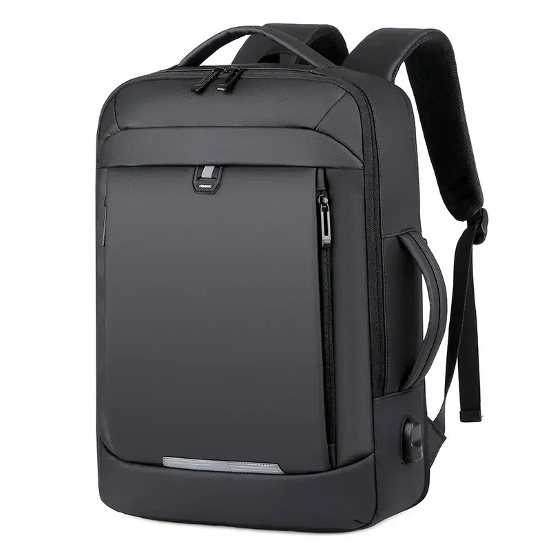 sac dos noir polyester imperméable 20 35 litres bandes grises poignées ajustables poches latérales ceinture air informatique