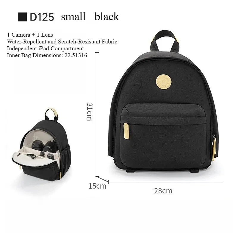 sac à dos cwatcun. sac à dos pour appareil photo, sac pour appareil photo reflex numérique élégant et tendance avec compartiment pour ordinateur portable et trépied