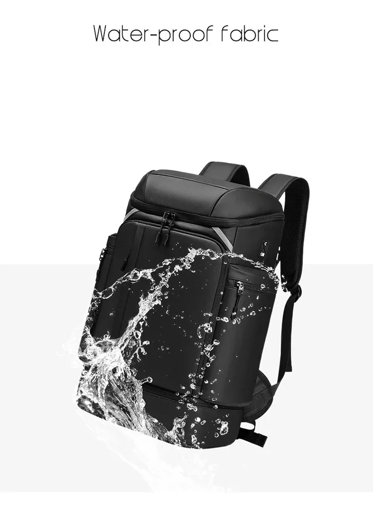 sac à dos de voyage pour hommes, grande capacité, sac à dos de randonnée, sac à dos d'affaires pour ordinateur portable 17 pouces, sac à dos de randonnée 50l, sac à dos tendance avec compartiment à chaussures