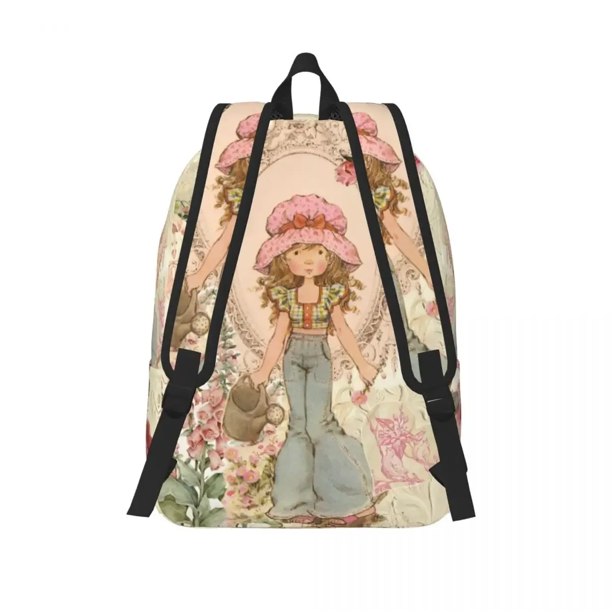 sarah kay dessin animé fleur fille adolescent sac à dos en plein air école voyage mignon peinture sac à dos hommes femmes ordinateur portable sac à bandoulière