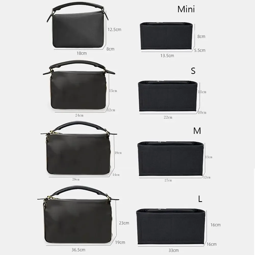 sac intérieur en feutre pour sac à main, grande capacité, multi-poches, sac portable, support de sac, organisateur pour loewe puzzle