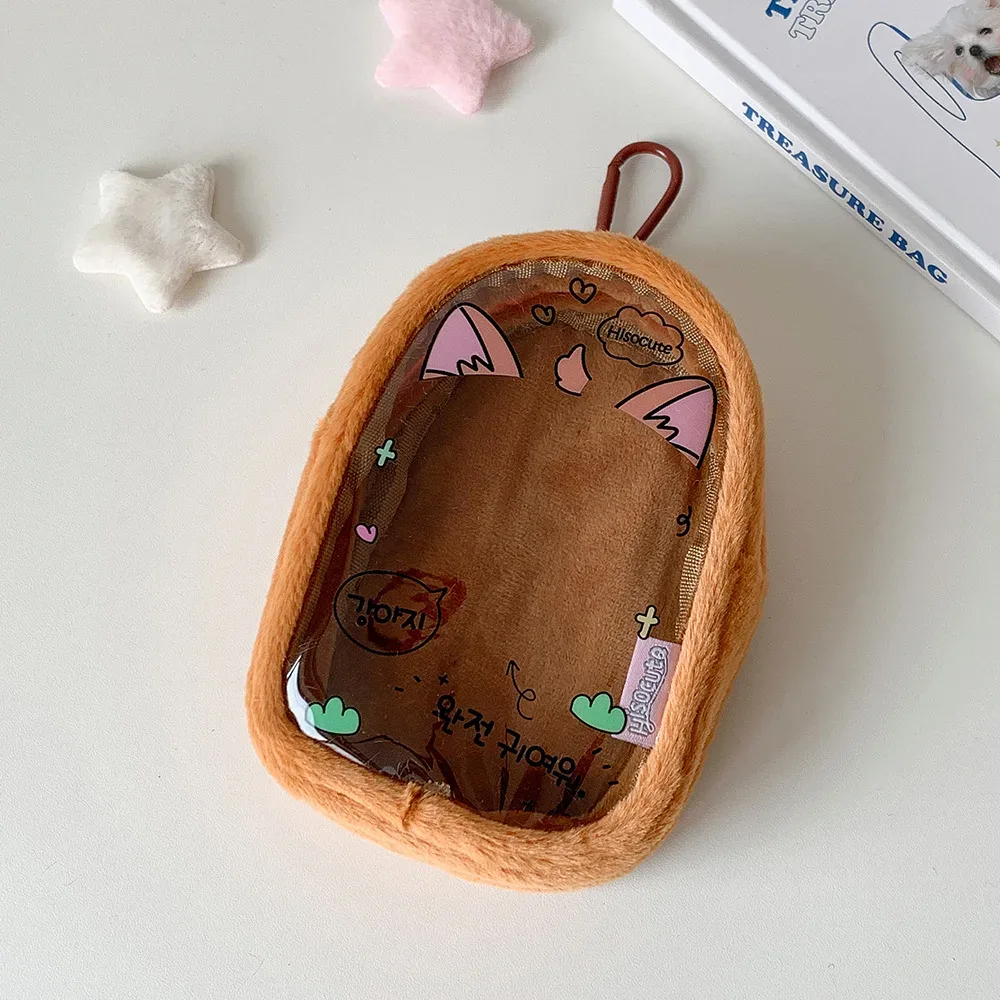 sac de rangement de poupée en peluche de 10cm, pochette suspendue de personnage de dessin animé k-pop, sac de transport de poupée ita pour étudiants, sac à dos transparent en pvc pendentifs