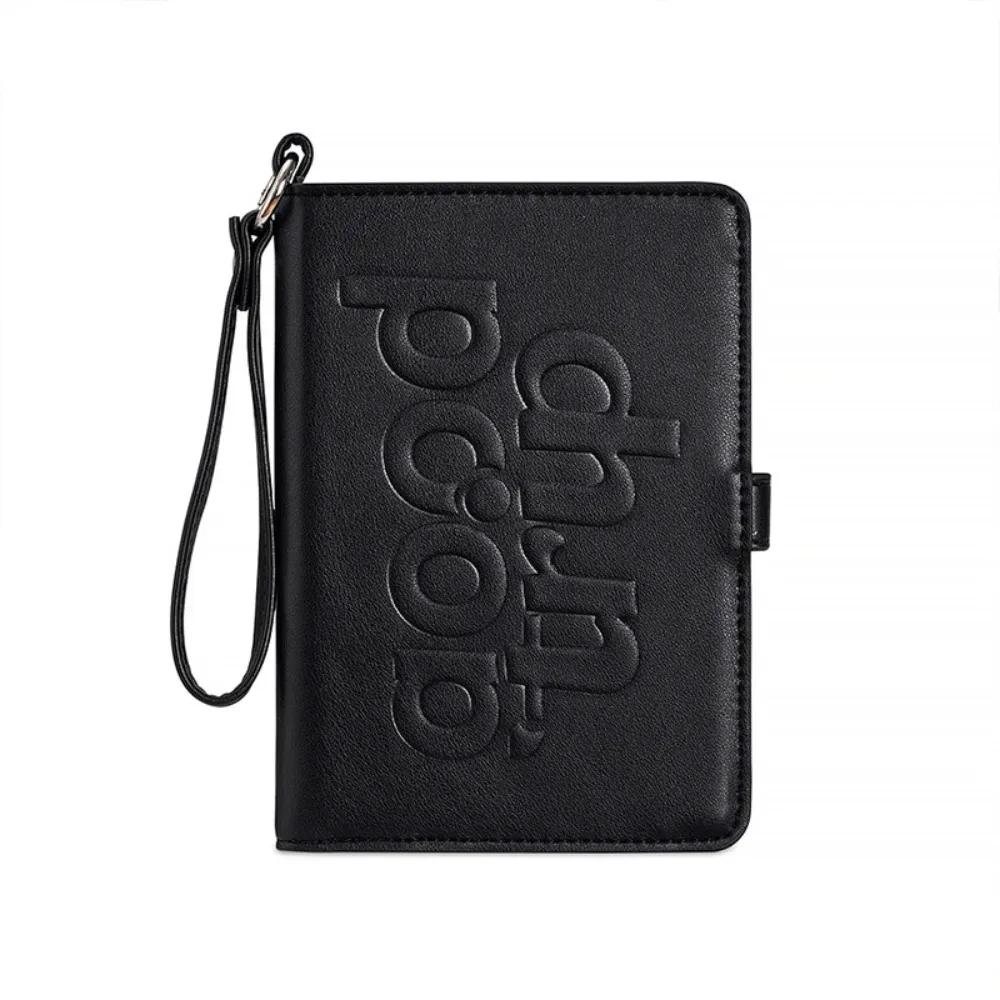 porte-cartes en pu, sac de voyage pour passeport, porte-billets avec cordon de suspension, portefeuille pliable multifonctionnel, accessoires de voyage