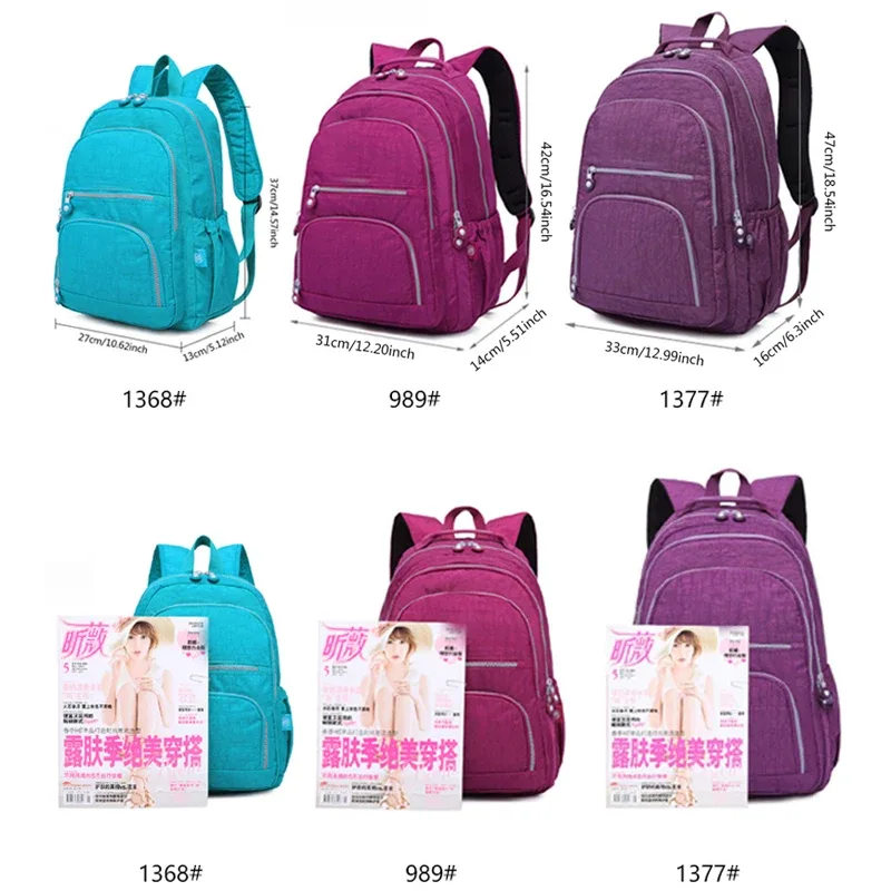 sac à dos scolaire pour adolescente 2026 mochila feminina sac à dos de voyage en nylon imperméable pour ordinateur portable pour femmes