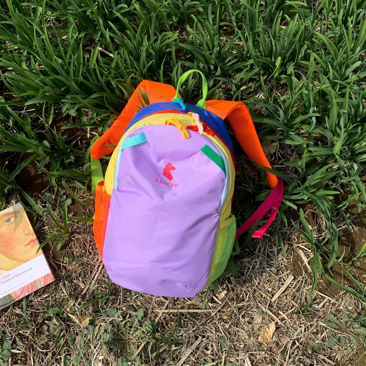 sac à dos de sport tendance style dopamine, en nylon léger, grande capacité, décontracté, pour la randonnée et l'alpinisme