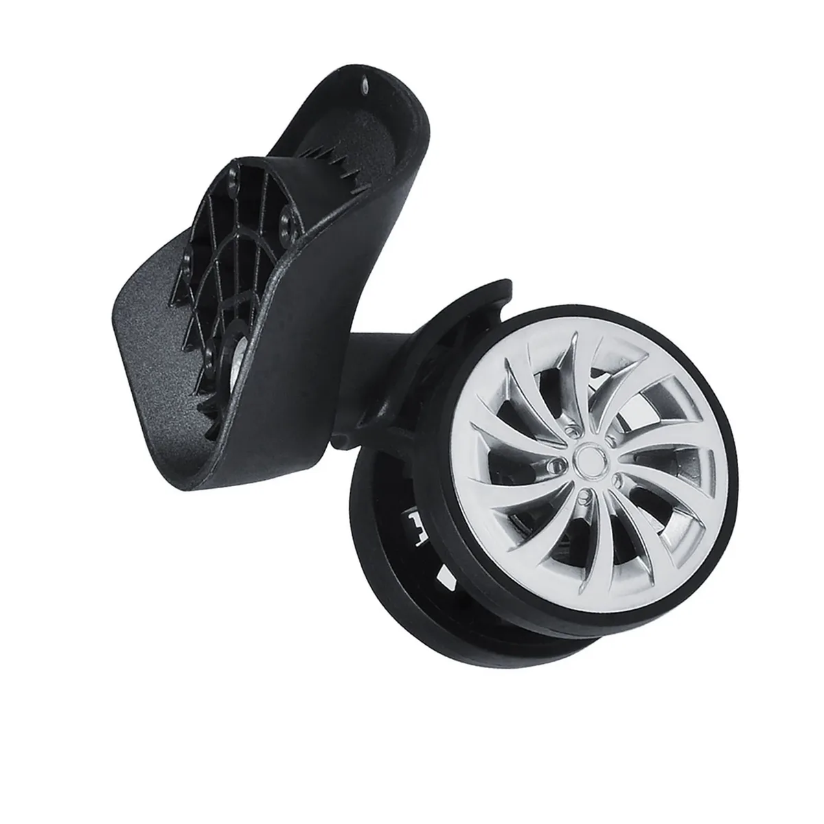 1pc roue pivotante remplacement bagages valise de voyage roues en plastique