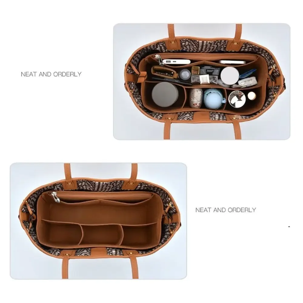 feutre insérer doublure sac à main organisateur pochette sac à main sac fourre-tout sac interne pour liz visetos