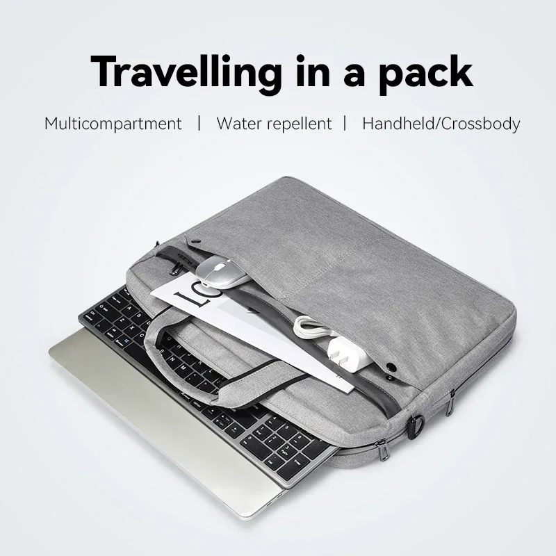 mark ryden sac pour ordinateur portable en tissu oxford, mallette extensible, convient aux ordinateurs portables de 15,6 pouces, sac à main d'affaires résistant à l'eau