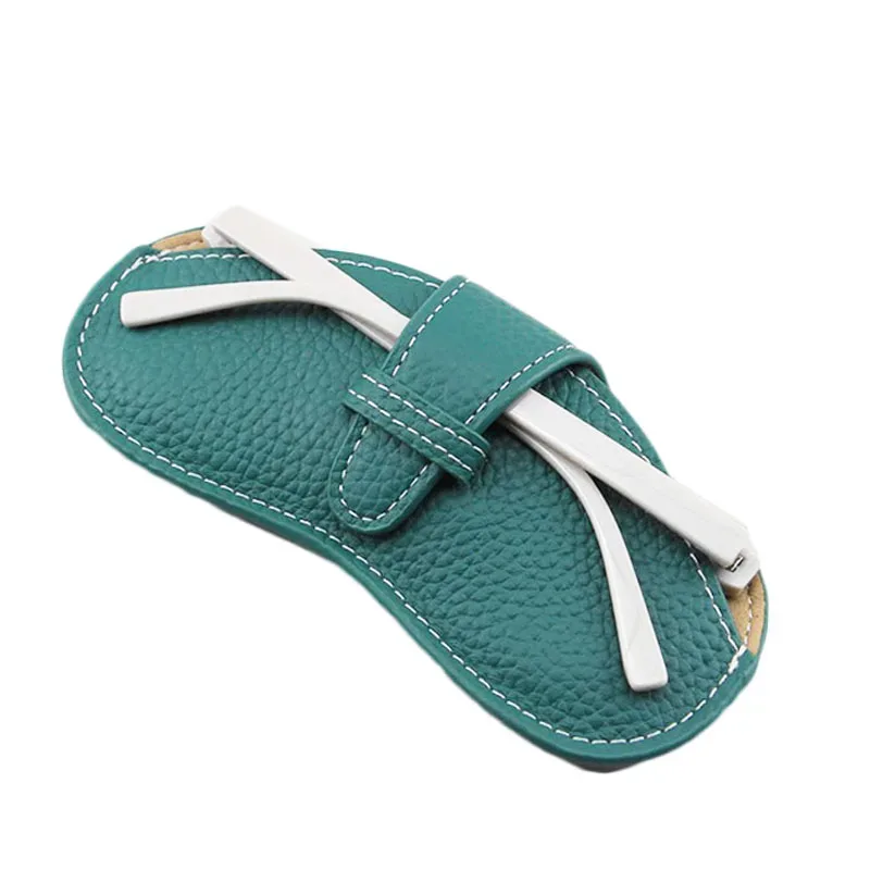 étui à lunettes en cuir véritable avec lettres personnalisées, sac à lunettes portable pour myopie, sac de rangement pour lunettes de soleil, housse de protection simple