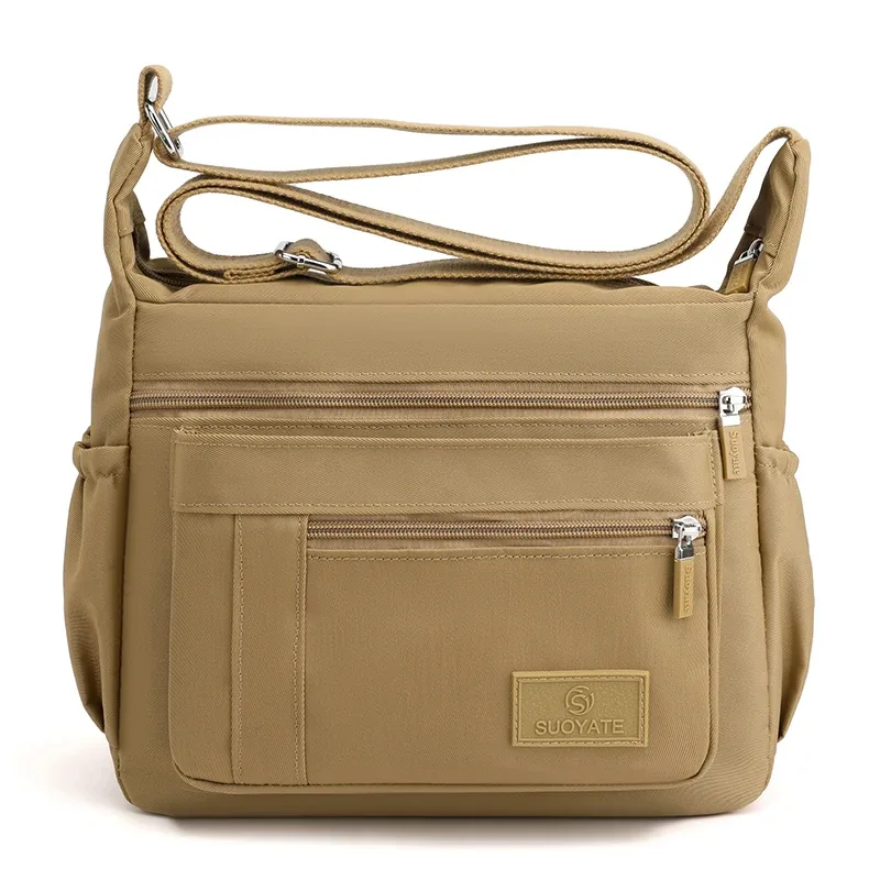 sac à bandoulière à la mode pour femmes, sacoches imperméables en nylon pour dames