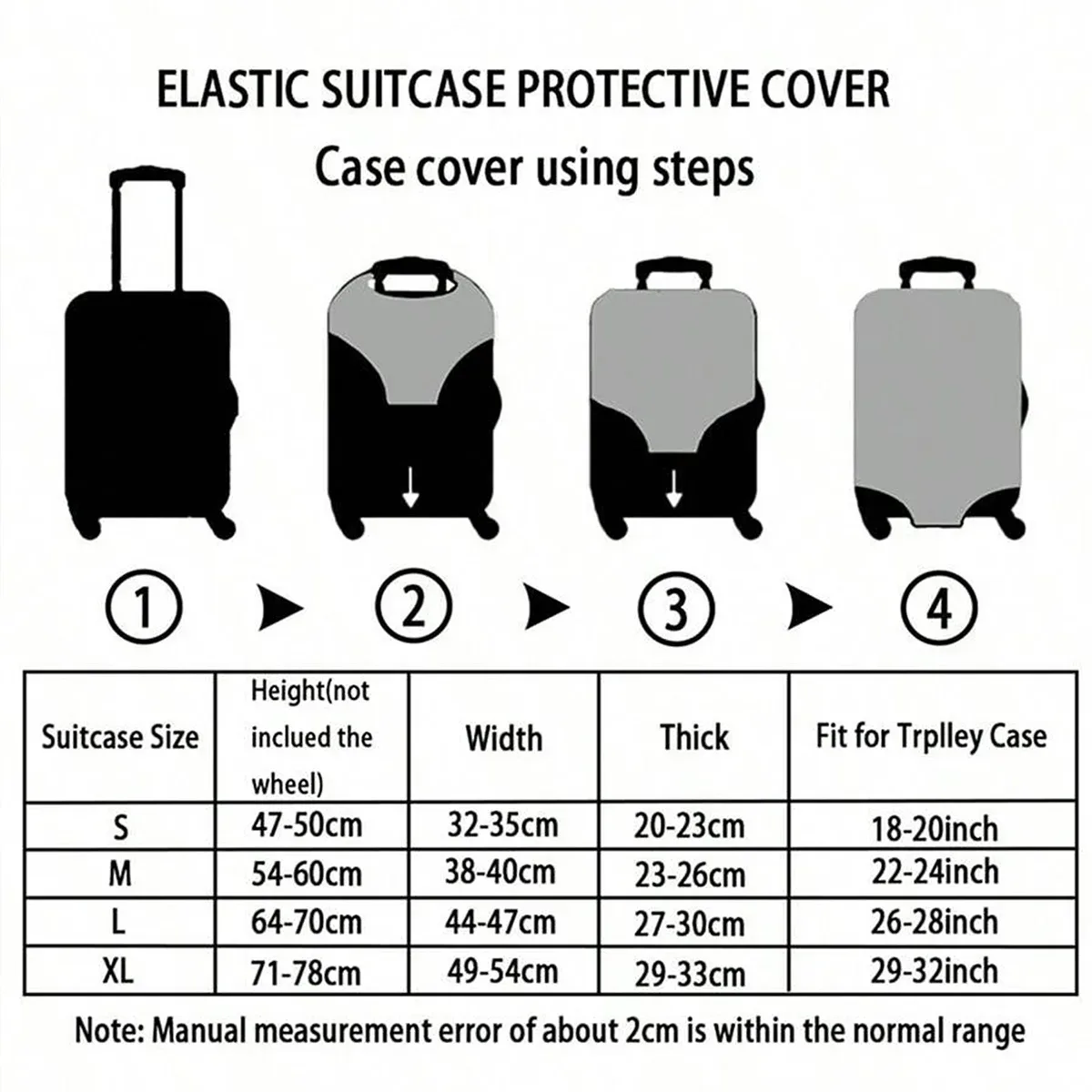housse de protection pour bagages à motif animal, ensemble adapté aux bagages de 18 à 32 pouces, housse de poignée de valise, accessoires de voyage