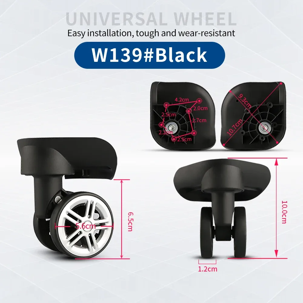 valise à roulettes universelle, accessoires de roue, pièces de rechange pour valise, roue à bagages, entretien universel p