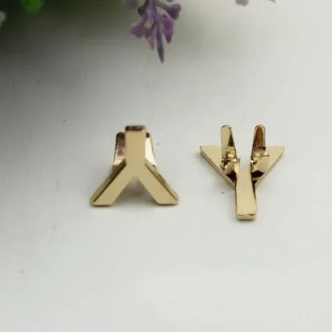 rivets métalliques anglais 26 lettres, 5 pièces, clous à griffes pour sacs, vêtements, chapeaux, décor en cuir, alphabets, artisanat fait à la main
