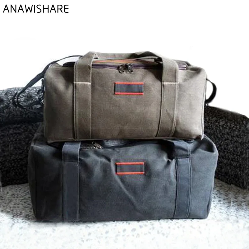 sac voyage toile vert accents noirs rouges polyvalent grande taille poignée sangle transport étanche