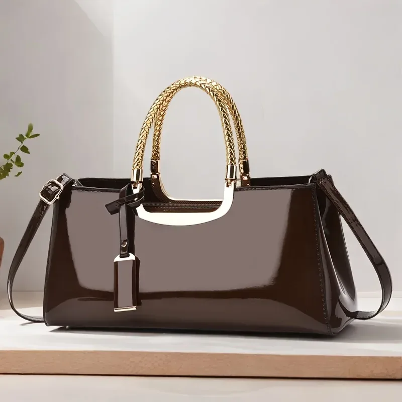 sac à main à bandoulière en cuir pu brillant pour femmes, pochette de mariage, sac de soirée de mariée