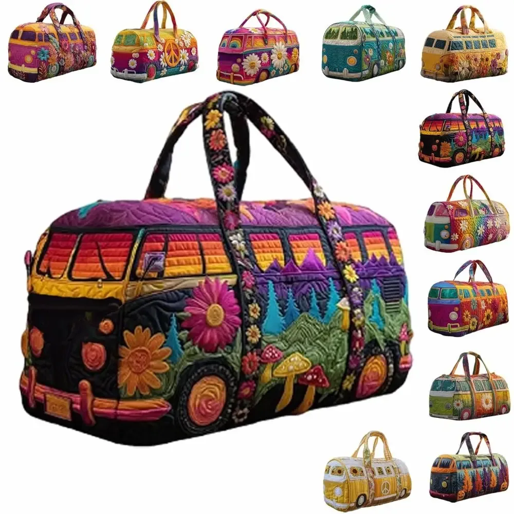 sac de voyage matelassé à sangle réglable, matelassage 3d, grande capacité, sac de sport, sac de gym, sac de voyage quotidien