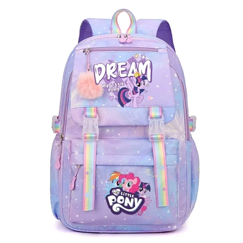 sac à dos my little pony pour femmes, garçons et filles, sac à livres, sac à dos de dessin animé kawaii pour étudiants et adolescents, mochila, cadeau d'anniversaire