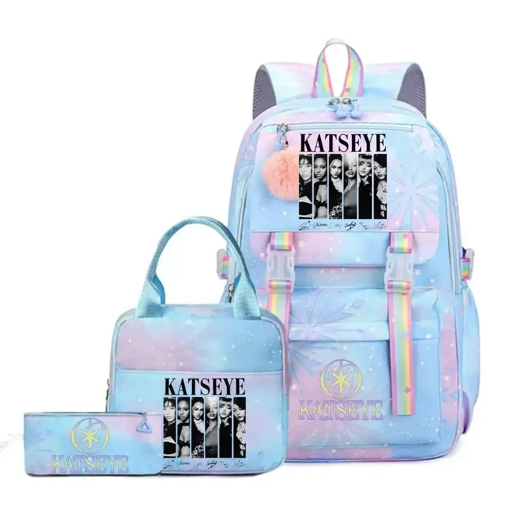 sac dos toile tissu doux motifs graphiques bandes arc ciel poignées rétractables sangles coussin air grande capacité unisexe voyage école