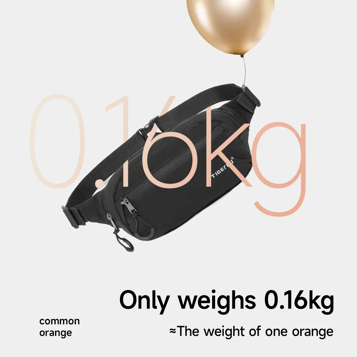 tigernu nouveau sac bandoulière léger pour homme, sac à bandoulière résistant aux éclaboussures, sac banane multifonctionnel pour homme