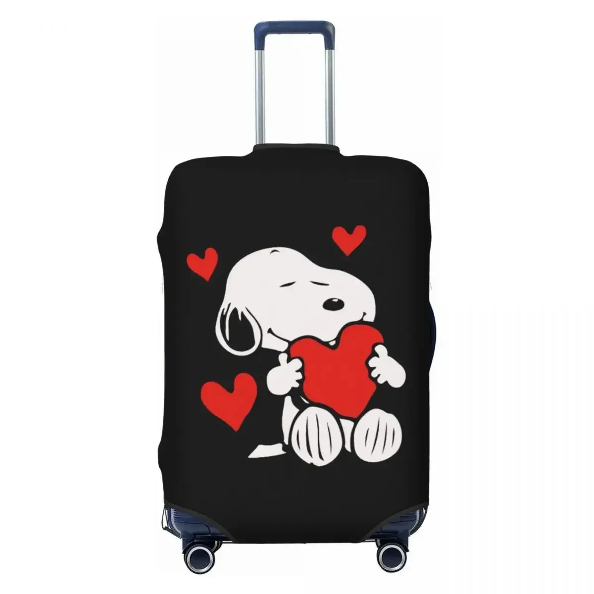 protecteur de bagages élastique épais, motif chiens mignons, pour bagages de 18 à 32 pouces, housse de valise de voyage anti-poussière, lavable et anti-rayures