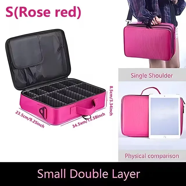 nouveau oxford trousse de maquillage pour femmes professionnel grande capacité voyage trousse à cosmétiques étanche manucure maquillage boîte à outils