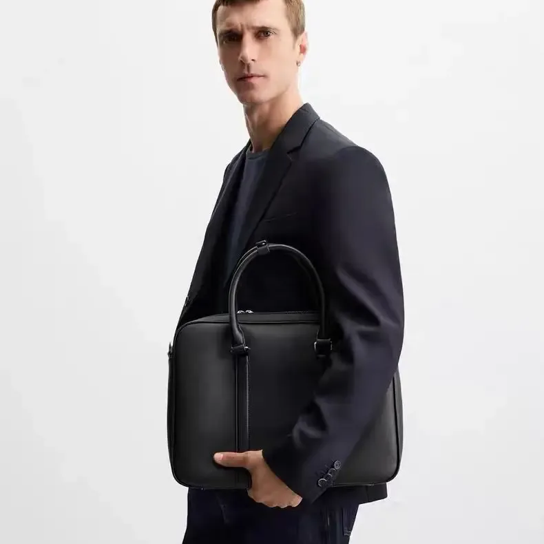 porte-documents de luxe en cuir pu pour hommes, sac à bandoulière, sacoche, fourre-tout, sac à main pour ordinateur portable de banlieue, nouvelle collection
