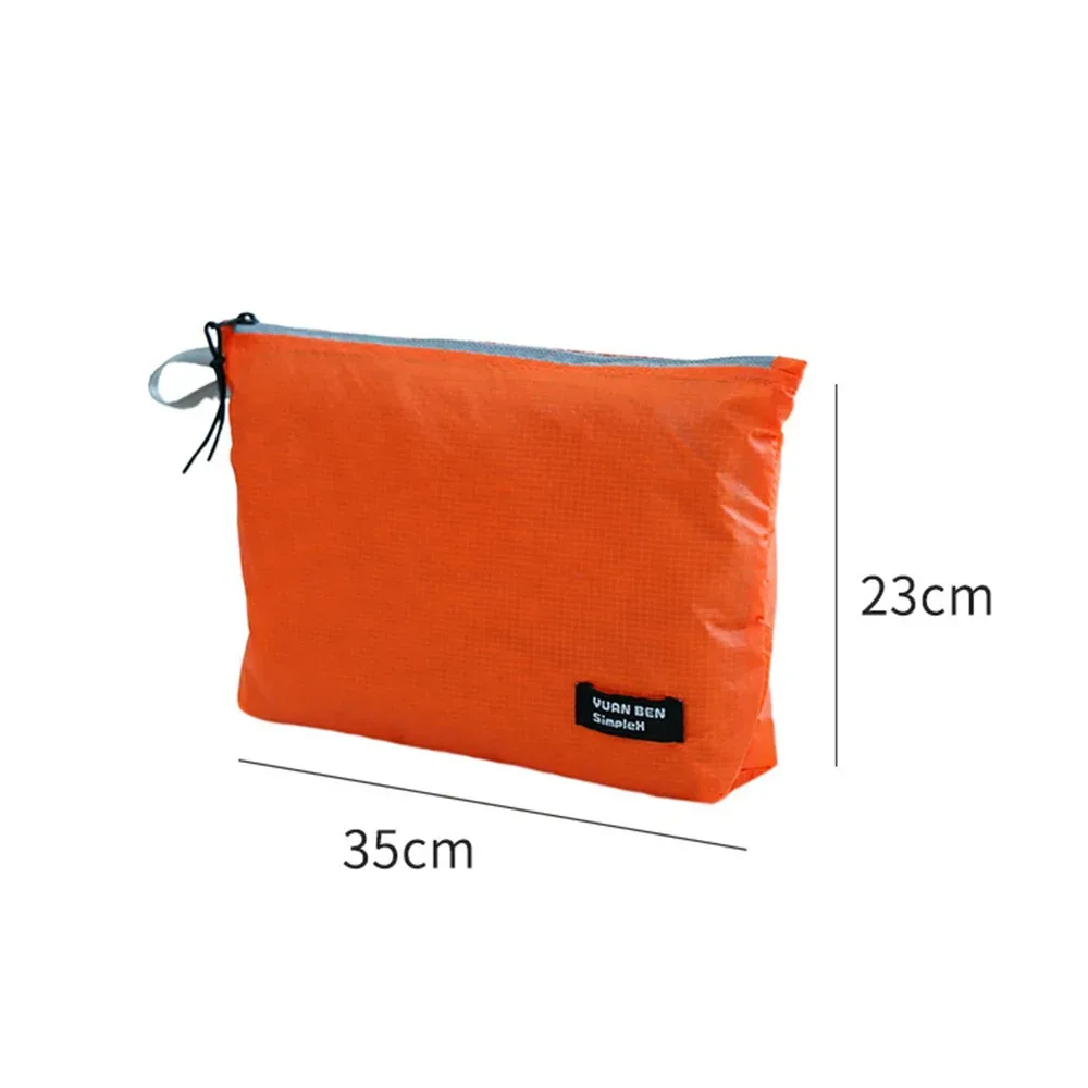 sac de rangement pour bagages recouvert de silicone, sac de rangement de voyage multifonctionnel ultra léger, sac de rangement de voyage haute capacité jaune orange