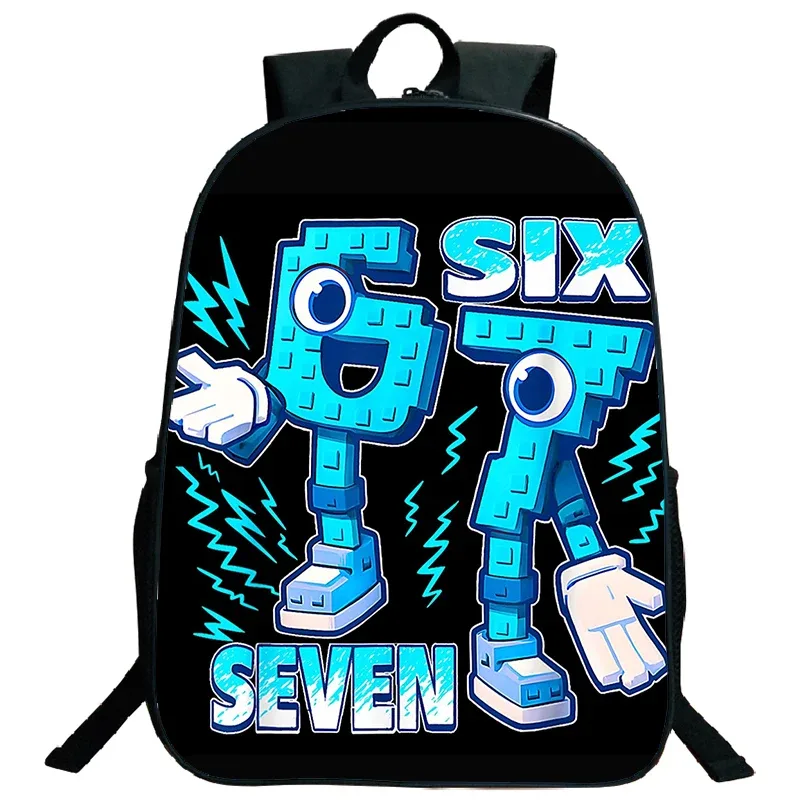 steal a brainrot 67 six seven sac à dos pour enfants, sac à dos de voyage pour étudiants, garçons et filles, sacs d'école au design amusant avec des chiffres, légers