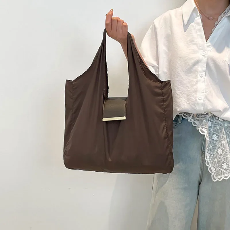 mini sac fourre-tout réutilisable avec porte-clés, léger, écologique, pliable, sac de courses grande capacité, porte-clés extensible, sac pour femme