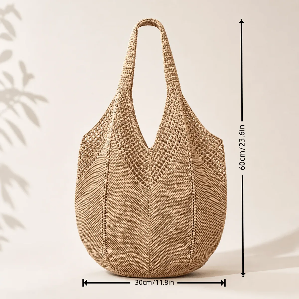 sac fourre-tout léger en tricot ajouré grande capacité, sac à bandoulière au crochet pour la plage, les voyages, l'école, cadeau de fête des mères pour maman