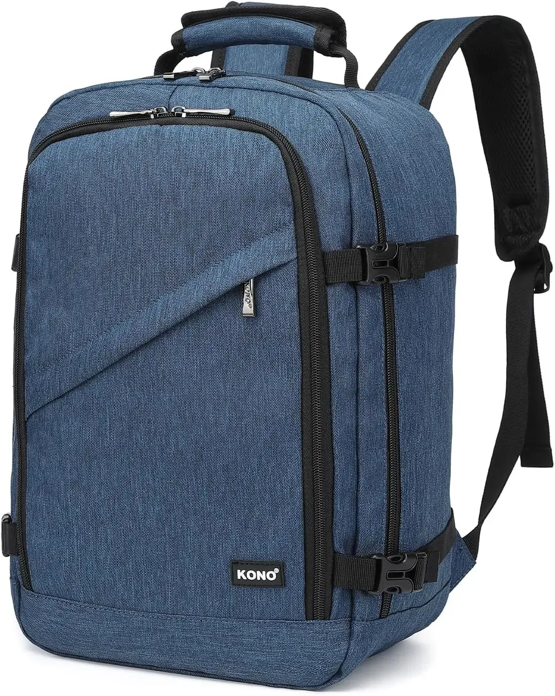 kono sac de cabine 40x20x25 cm pour sac à dos de bagage à main ryanair sous le siège, taille cabine 20l noir minimaliste