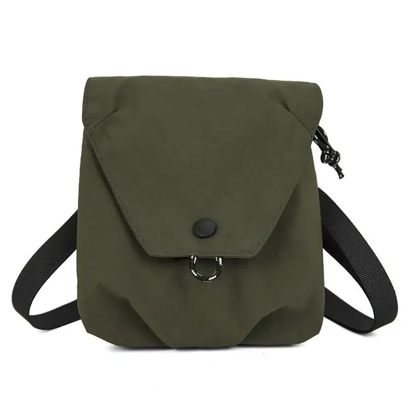 sac dos polyester unisexe vert kaki bandoulière portable voyage plein air pratique transport main libération objets essentiels