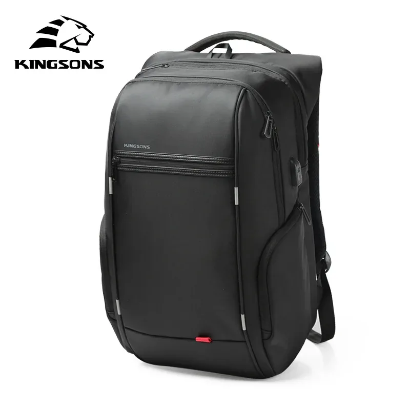 kingsons hommes sacs à dos 15 ''17'' sac à dos pour ordinateur portable usb chargeur sac antivol sac à dos pour adolescent mode homme voyage