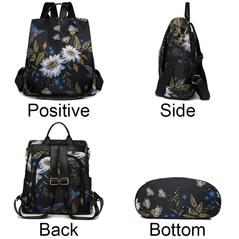 sac à dos oxford grill pour femme, sac d'école pour adolescentes, sac de voyage léger pour femme, mode initiée