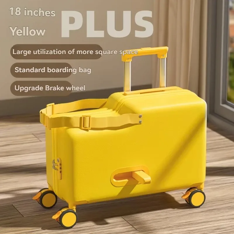 bagages, les enfants peuvent s'asseoir, monter et descendre, valise, chariot, roue universelle, frein, sac de voyage